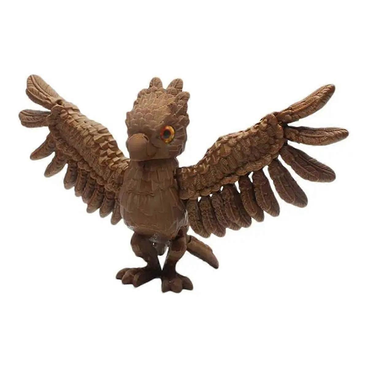 Eagle Desk Decor Realistic Eagle Ornament Toy Novelty Eagle ActionFigures with Movable Joints Eagle Figurine HomeDecor,B