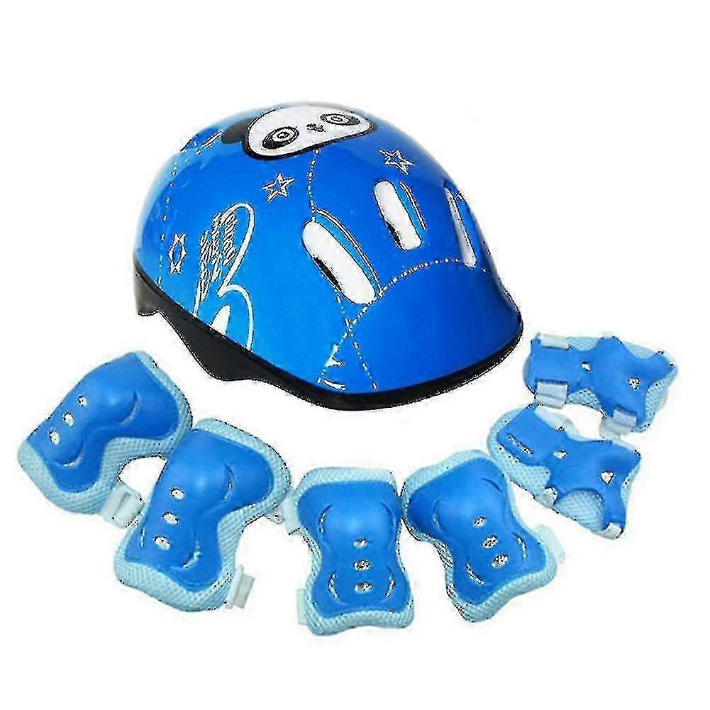 Protective Gear Set For Kids Helmet Pad Set Knee Pads And Elbow Pads Wrist Guards Yu_Dec