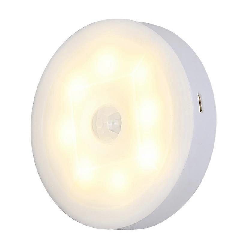 LED Motion Sensor Night Light Indoor Rechargeable Battery Powered Automatic Motion Sensing Smart Detector Wall and Ceiling Wireless Light