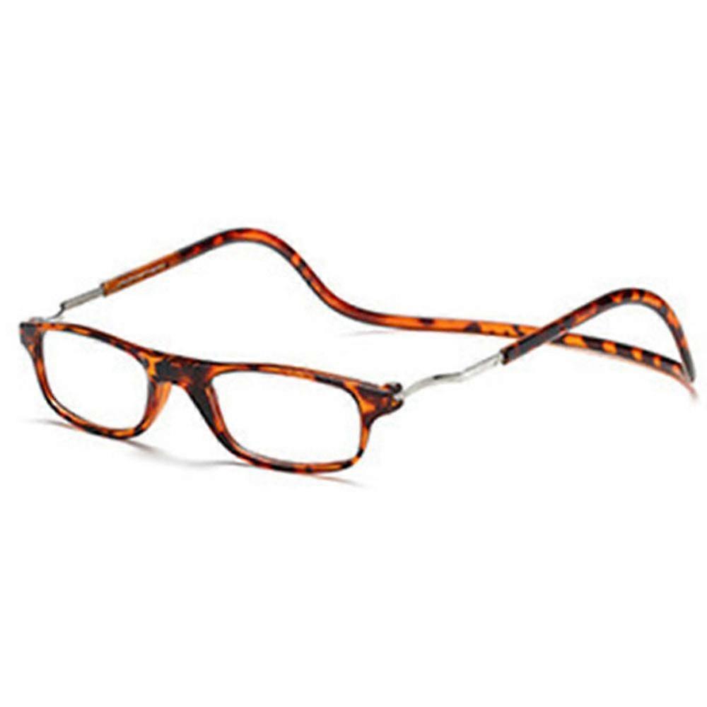 2024 Hanging Folding Magnetic Reading Eyeglasses Glasses Front Click Connect Neck NEW