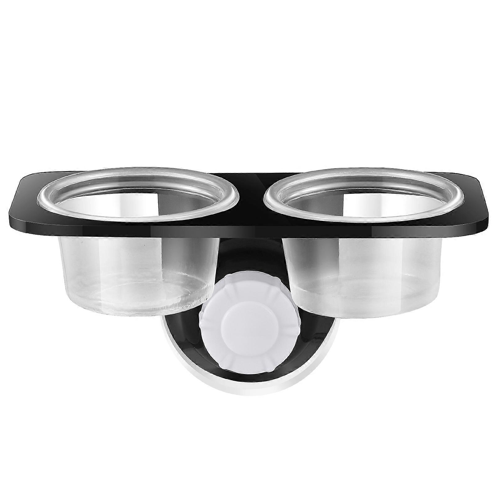 POPETPOP Reptile Feeder Water and Food Double Cup Container Feeding Bowl for Lizard Turtle Gecko Scorpion Centipede (Suction Cup Type)