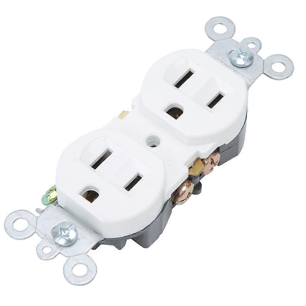 Household Universal Wall Power Outlet Socket Wall Panel Socket for Hotel Office Building 125V