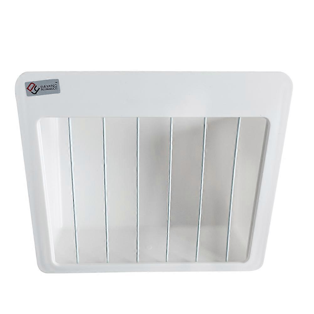 Cage Inner Hay Container Rabbit Food Holder Guinea Pig Hanging Feeder (White)