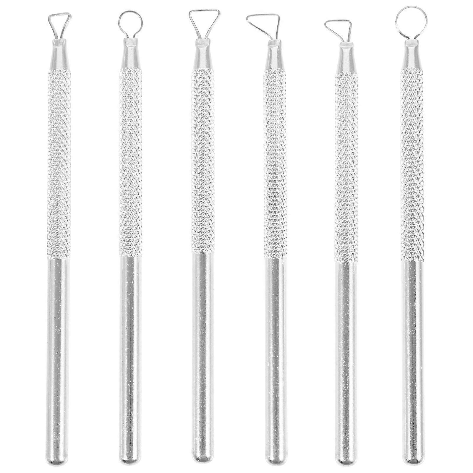 6pcs Clay Tool Pottery Handle Making Tool Pottery Scraping Tool Clay Sculpture Tool