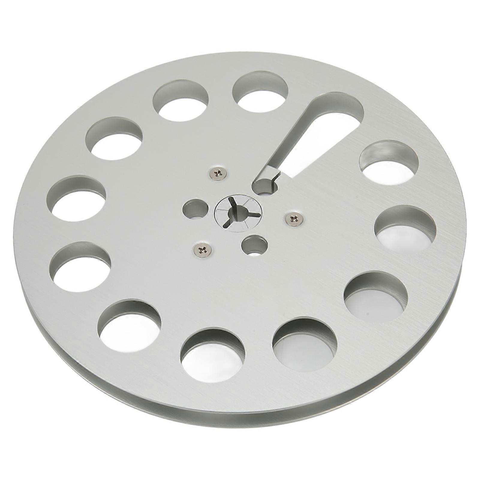 1/4 7 Inch Empty Tape Reel 11 Holes Universal Open Reel Sound Tape Empty Reel Aluminum Reel Tape Reel for NAB