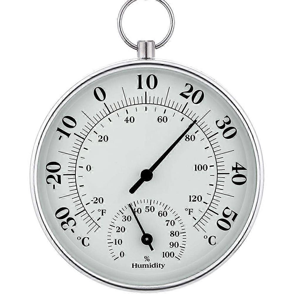 Indoor Thermometer Wireless Hygrometer Thermometer Humidity Gauge Meter with Hanging Chain for Wall, Table, Car Home Decor