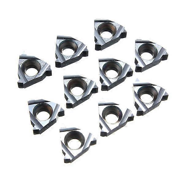 10Pcs 11er Ag60 Inserts For External Turning Tool Holder