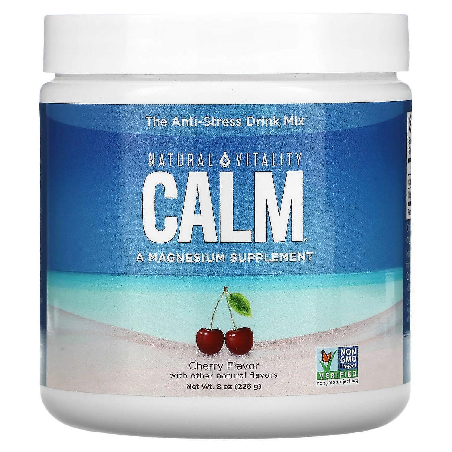 Natural Vitality, CALM, The Anti-Stress Drink Mix, Cherry, 8 oz (226 g)