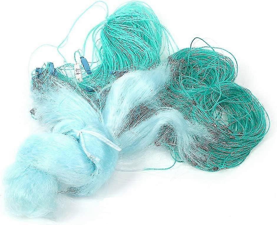 50m Length 1.5m Height Three Layers Heavy Fishing Net With Float Fishing Accessories Sink Net(4 Finger) from SHANTOU