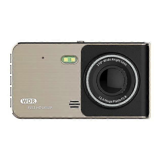 4 Inch lcd 1080p hd dvr car camera dual lens 170 degree wide angle driving recorder dash cam car dvr camera support reversing
