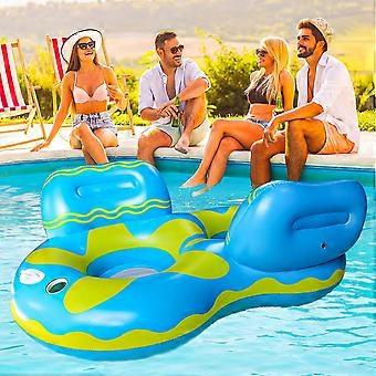 Avocado opblaasbaar luchtbed inclusief strandbal