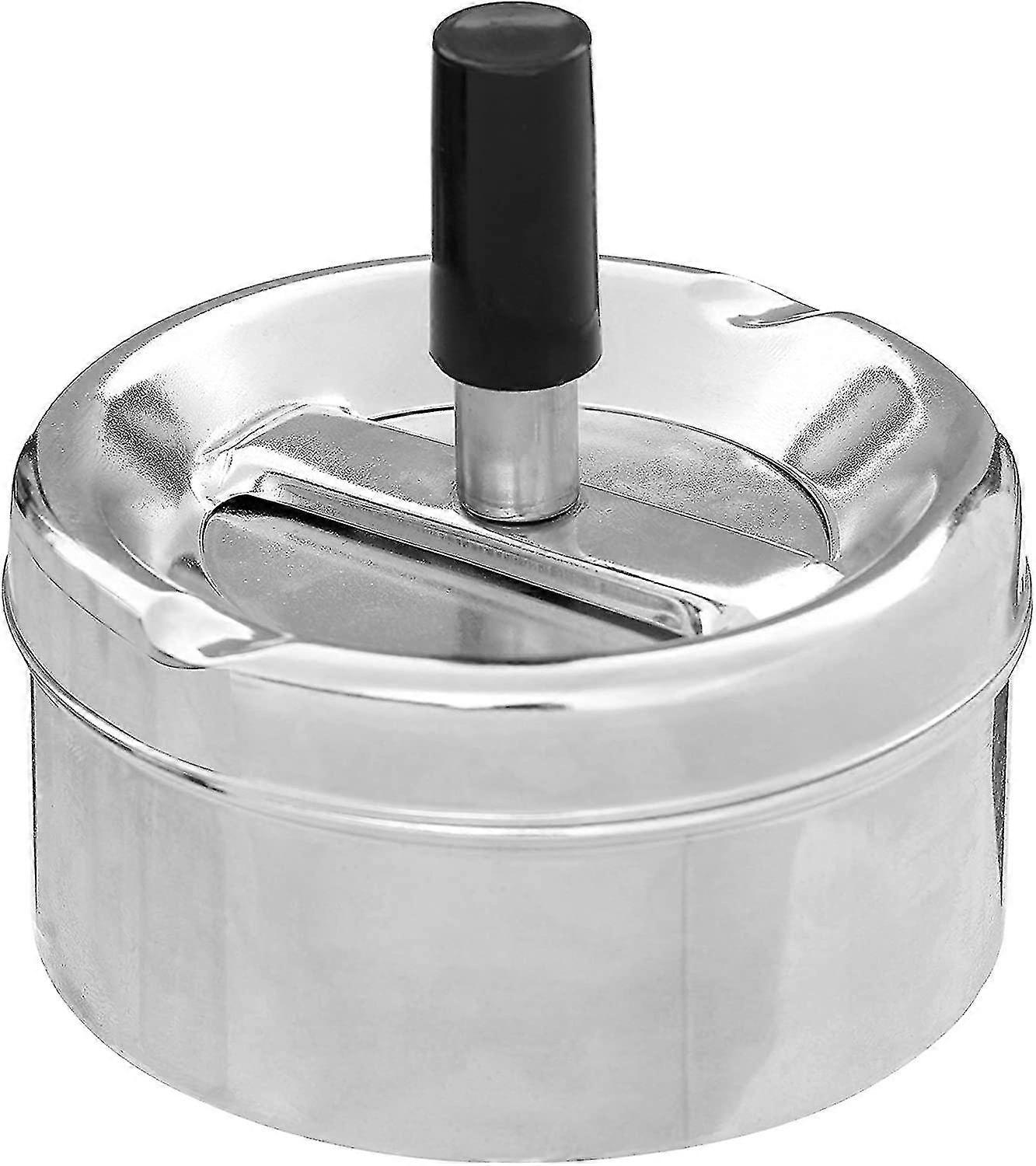 Small Silver Outdoor Ashtray th Happy H