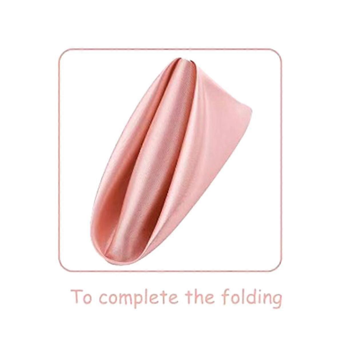 24 Pcs Satin Napkin Square Dinner Napkins Party Napkin Soft Table Napkins for Romantic Party Dinner