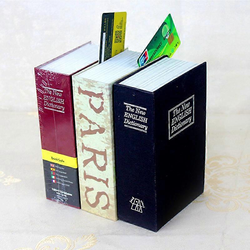 Dictionary Mini Safe Box Book Secret Security Safe Key Lock for Kid Gift Durable