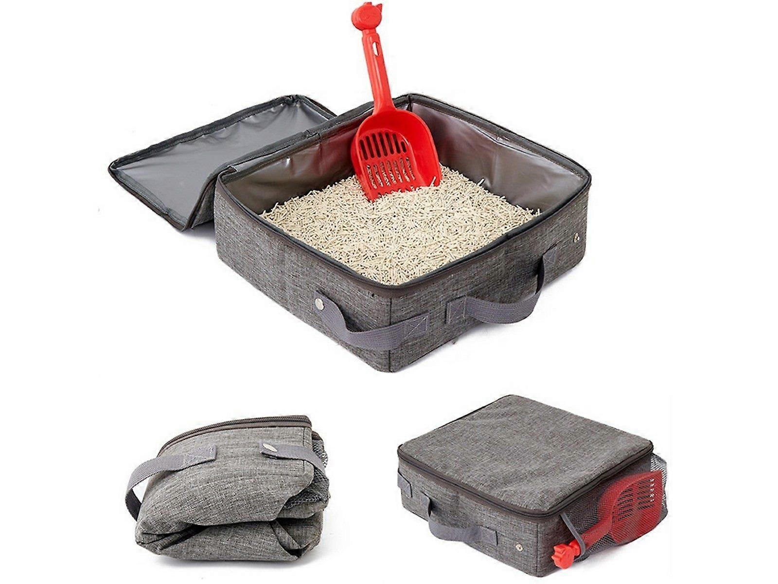 Portable Foldable Square Pet Cat Travel Litter Box Pet Bed