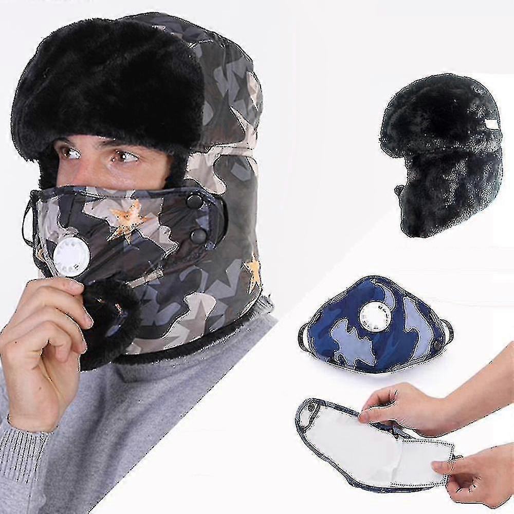 Winter Hat Keep Warm Unisex Winter Trapper Aviator Trooper Earflap Ski Hat