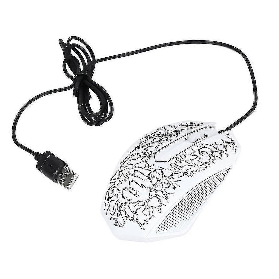 Small Special Shaped 3 Buttons Usb Wired Luminous Gamer Computer Gaming Mouse