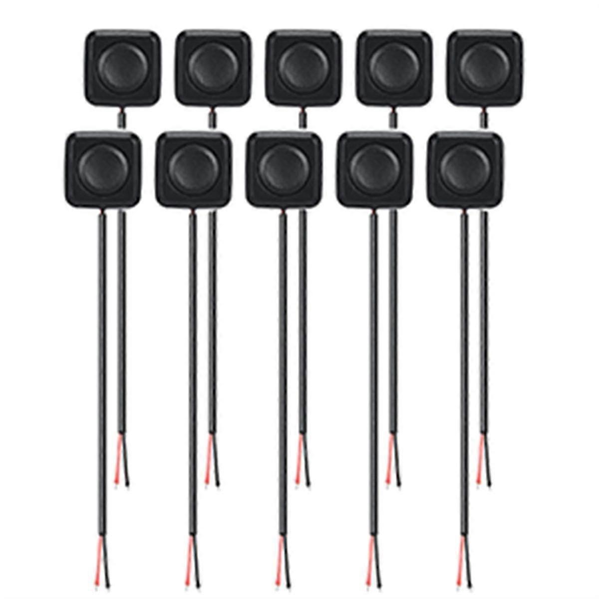 10pcs 12v/24v Mini Momentary Push Button On/off Switch, Surface Mount, Easy Installation For Electronic Experiment