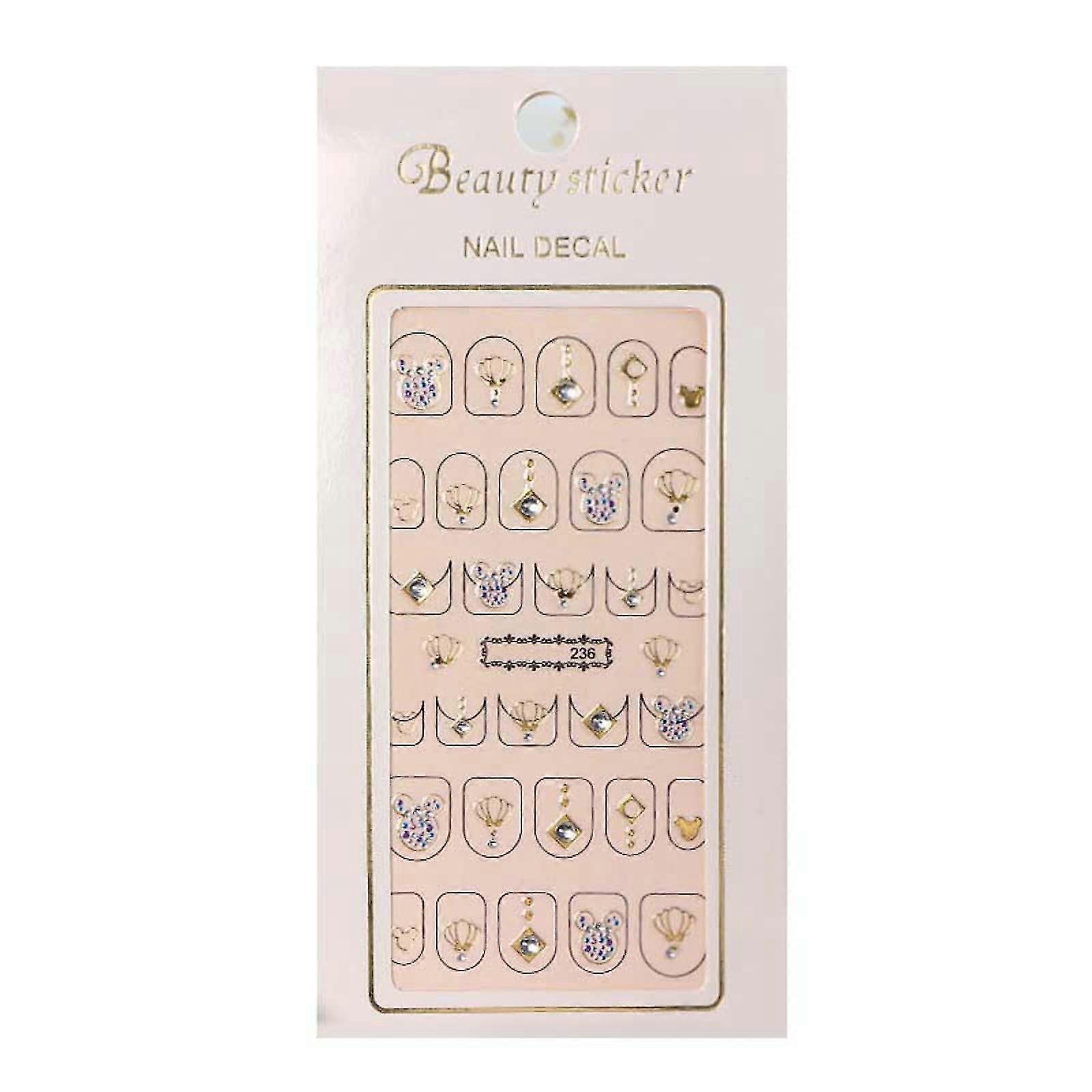 3d برونزينج التقليد الماس مسمار ملصق مسمار الفن الملحقات