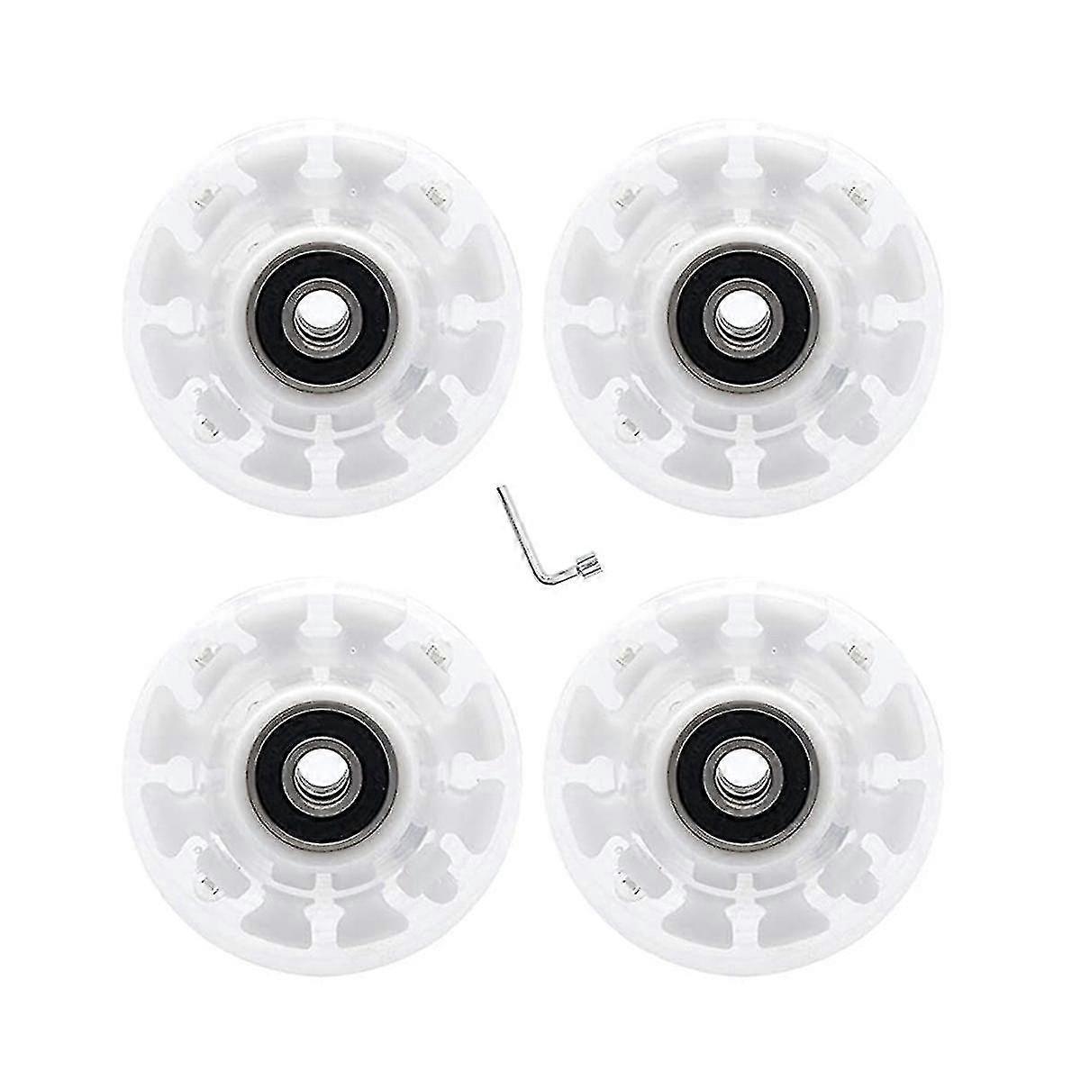 4 قطع 32x58mm 78a الأسطوانة الباعثة للضوء ، بكرة باعثة للضوء مع محامل ، ملحق لوح التزلج
