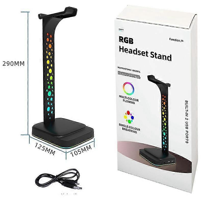 Over-ear Headset Desk Bracket Rgb Headphone Stand Earphone Holder Display Shelf Usb Support Gamer G