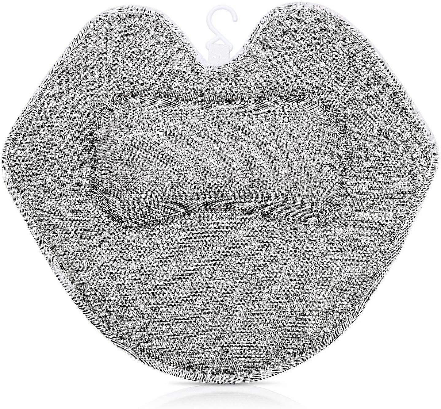 Ergonomic Bath Pillow Bath Pillow With 5 Suction Cups Breathable 5d Mesh Bath Pillow Bath Pillow Headrest Bathtub (46455cm)