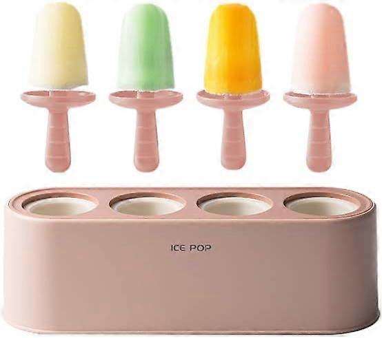 Ice Cube Mold with 4 Ice Sticks, Reusable Silicone Ice Cream Mold Ice Stick