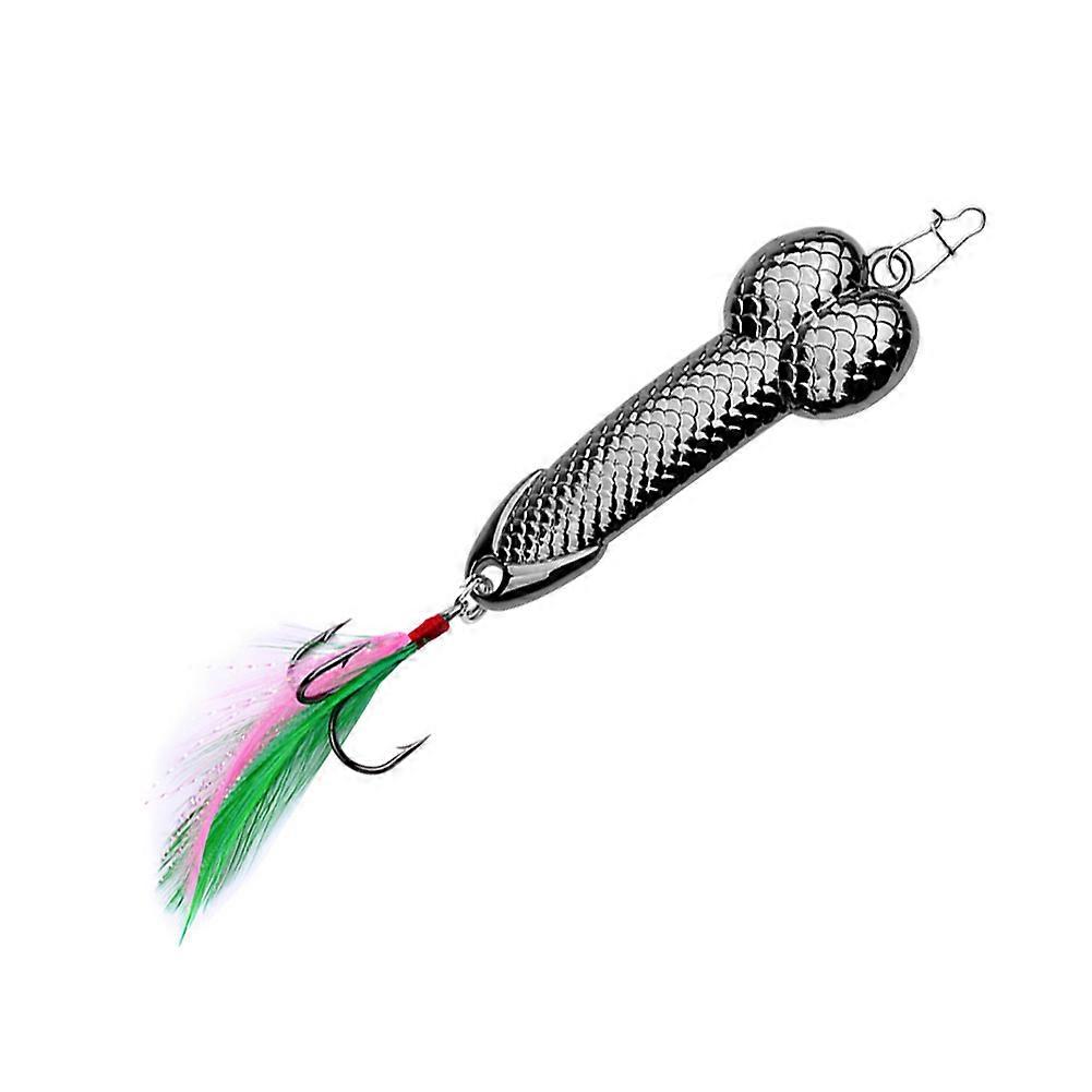 Kaesi Outdoor Fishing Lure Bright Metal Simulation Fish Hard Bait Tackle with Hook