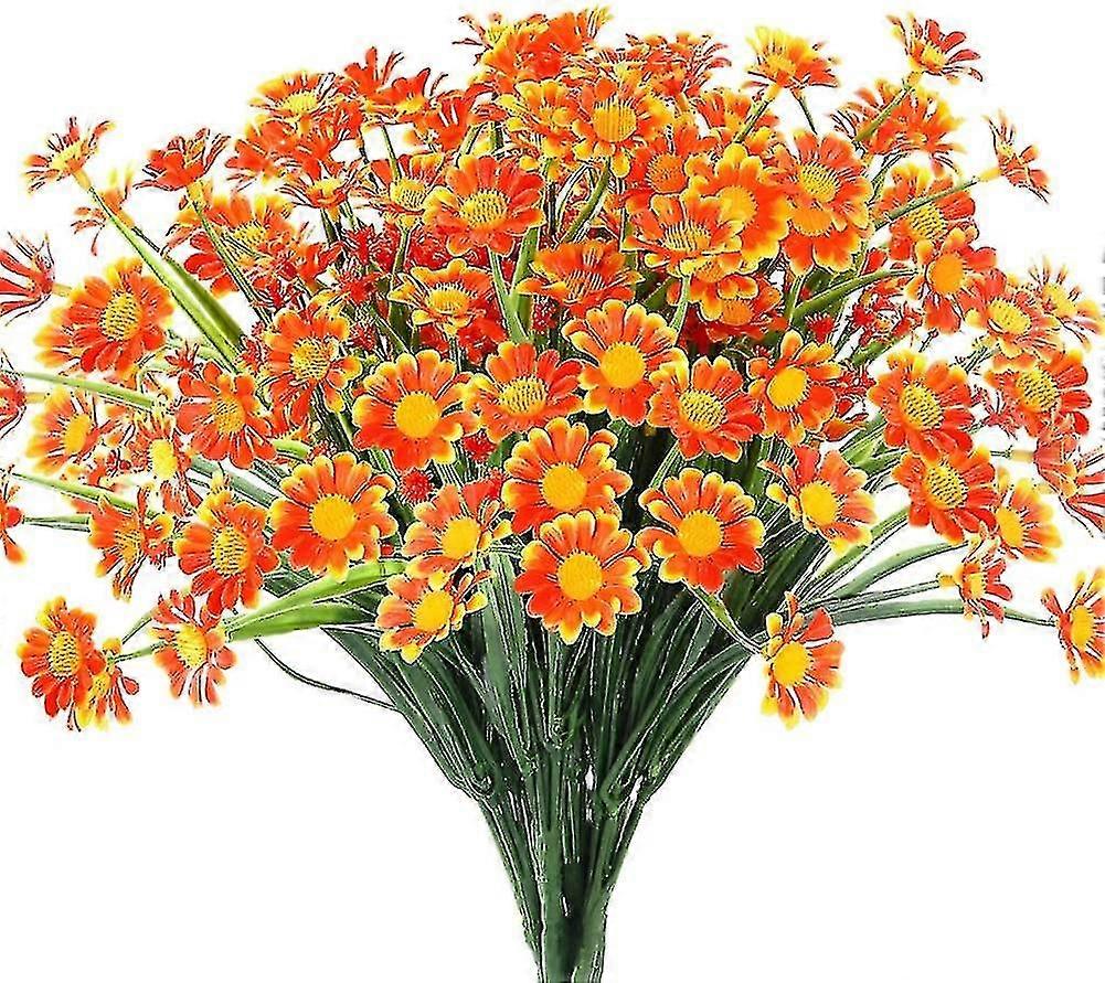 6 Pachete artificiale Daisy mămici Flori în aer liber Fake Fall Flori