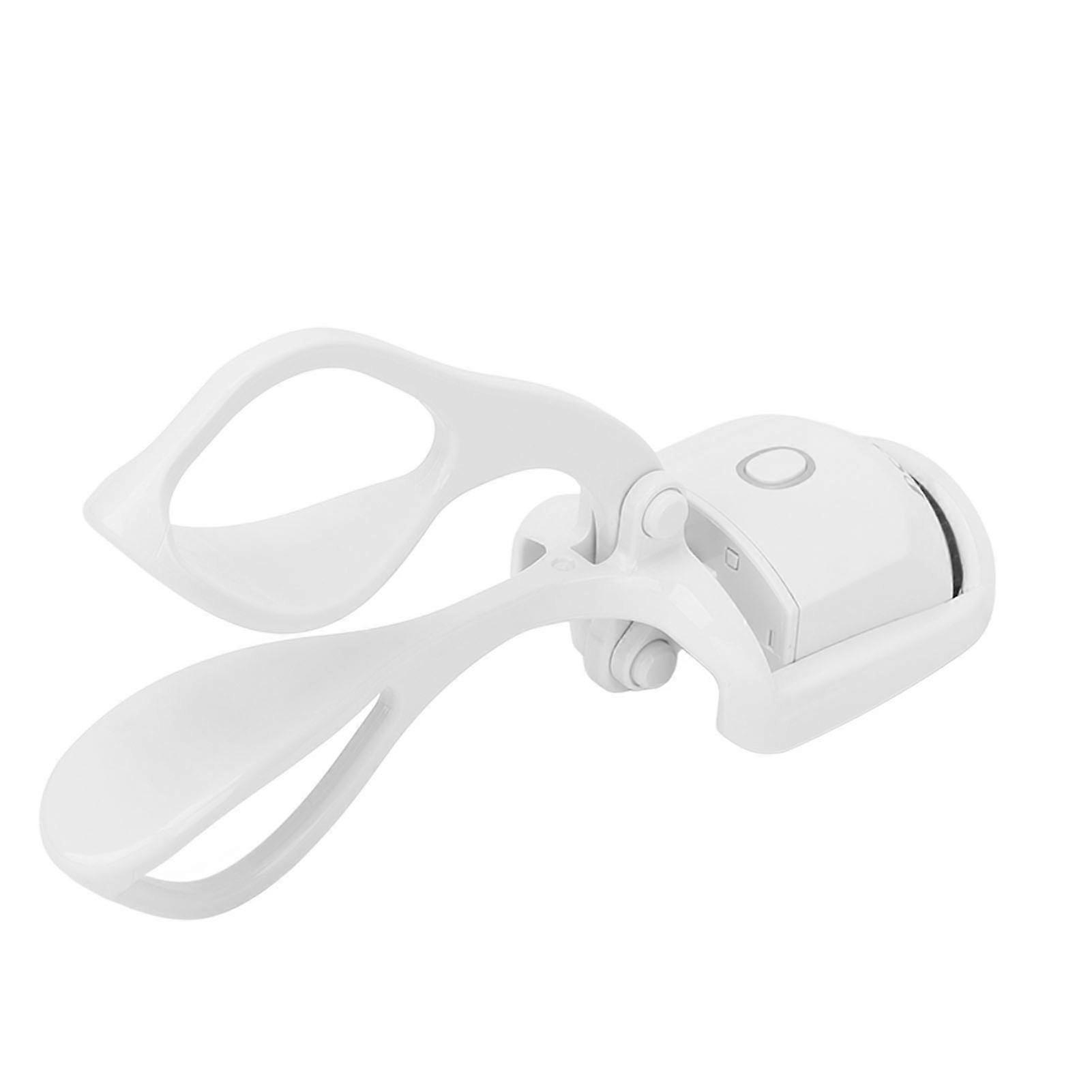 Heated Eyelash Curler 2 Temperature Modes USB Rechargeable Intelligent Long Lasting Handheld Electric Eyelash Curler White