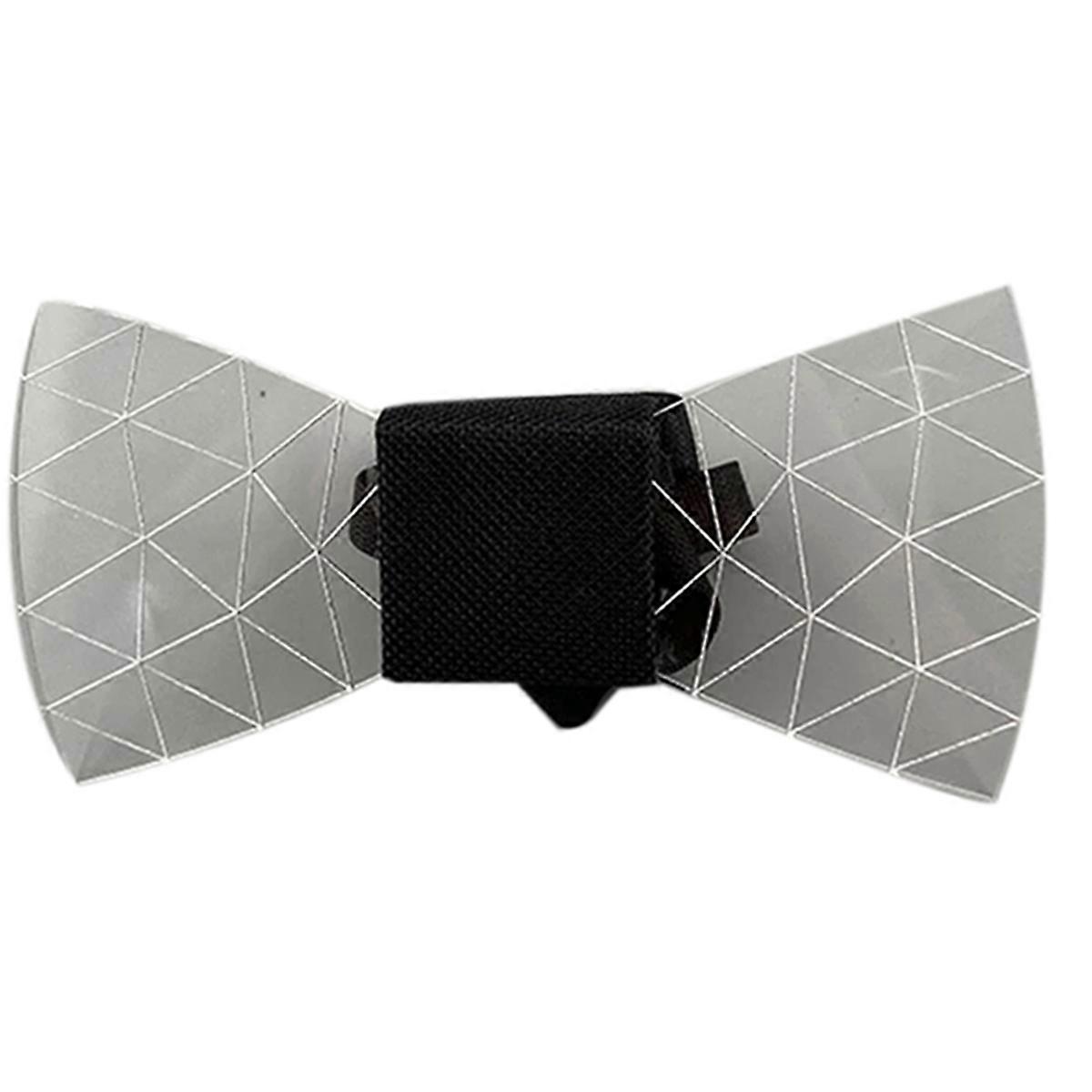 Colorful LED Acrylic Bow Tie Change 7 Lighting Colors Men Bow Tie Flashing LED Bow Tie Party Lumino