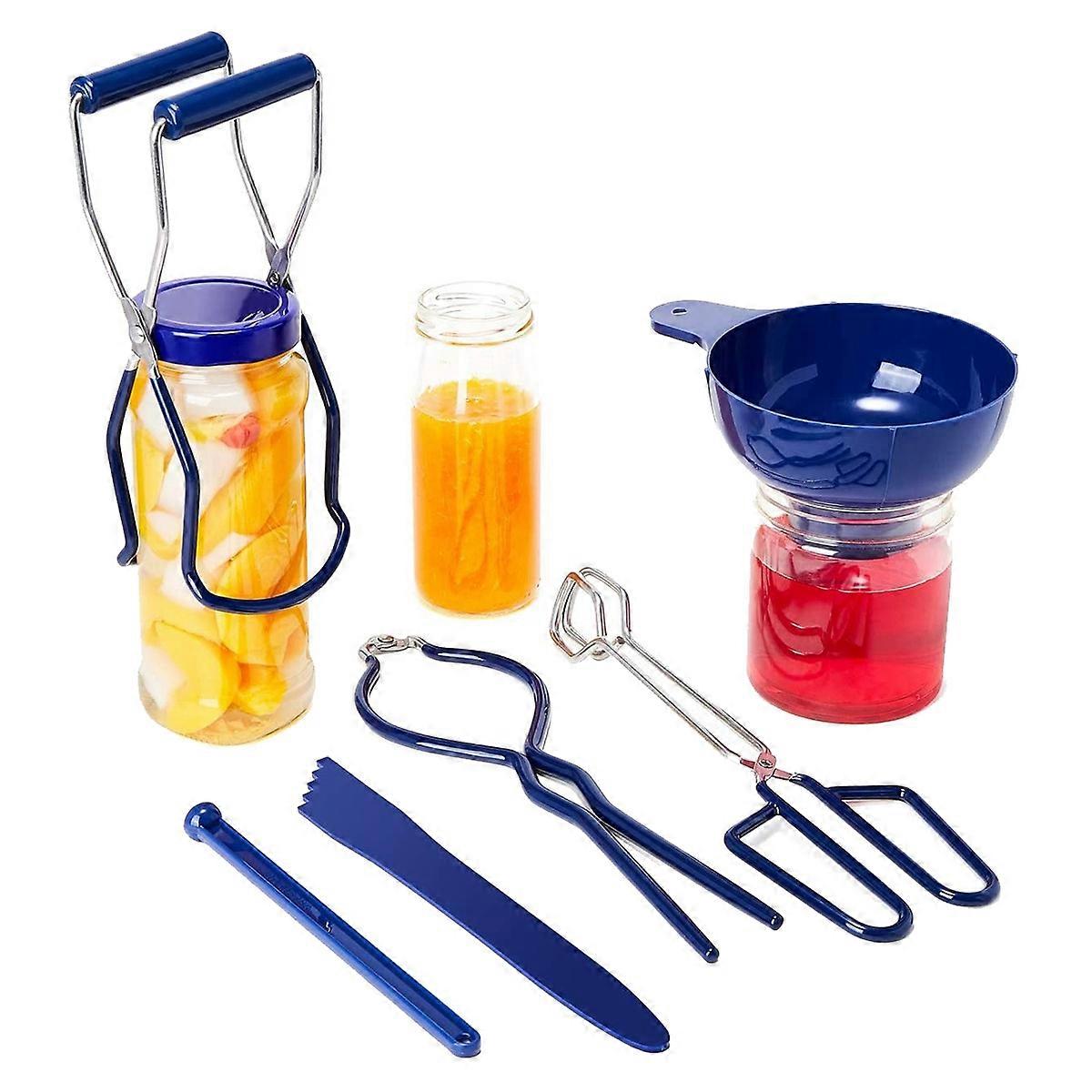 Canning Kit Canning Tools Canning Supplies 6 Pcs,Canning Jar Lifter, Lid Lifter,Canning Tongs for C