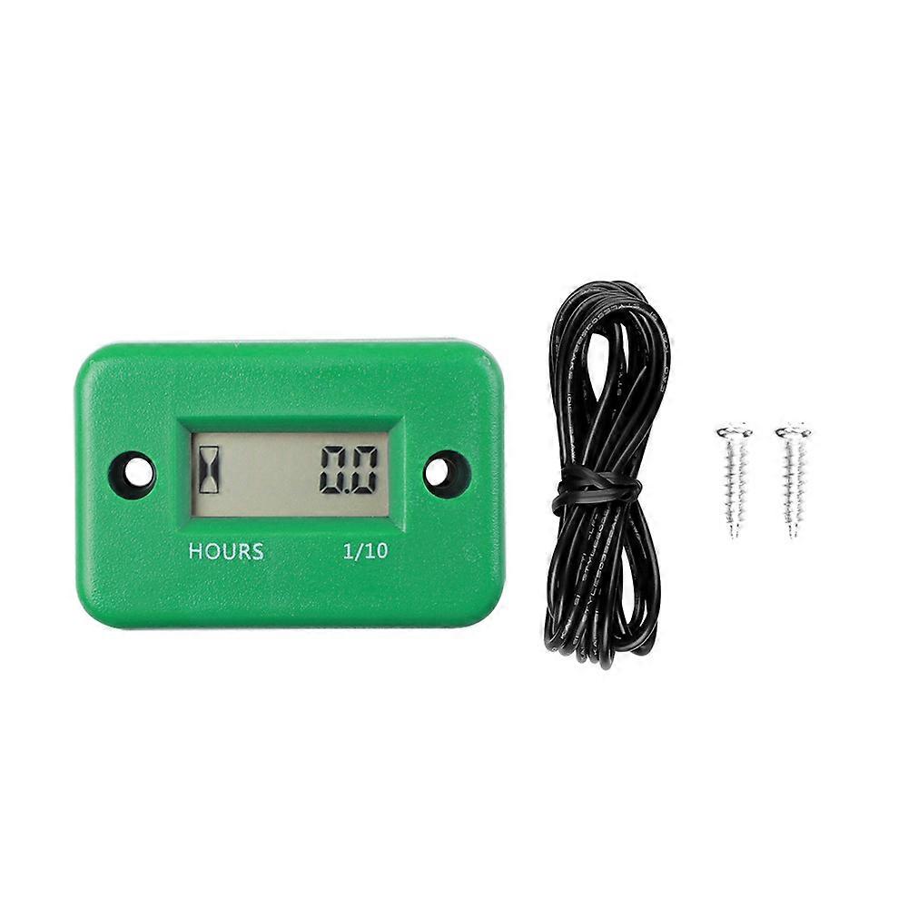 Inductive Digital Hour Meter Engine Hour Meter Display LCD for Bicycle Motorcycle ATV Boat Timer~23646