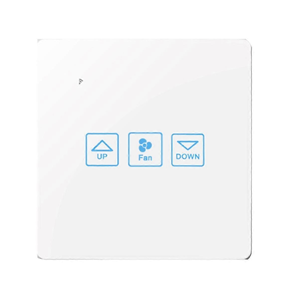 Fan Speed Control Touch Switch Wifi Smart Deluxe Crystal Panel Switch Tuay App Remote Control 90V 2