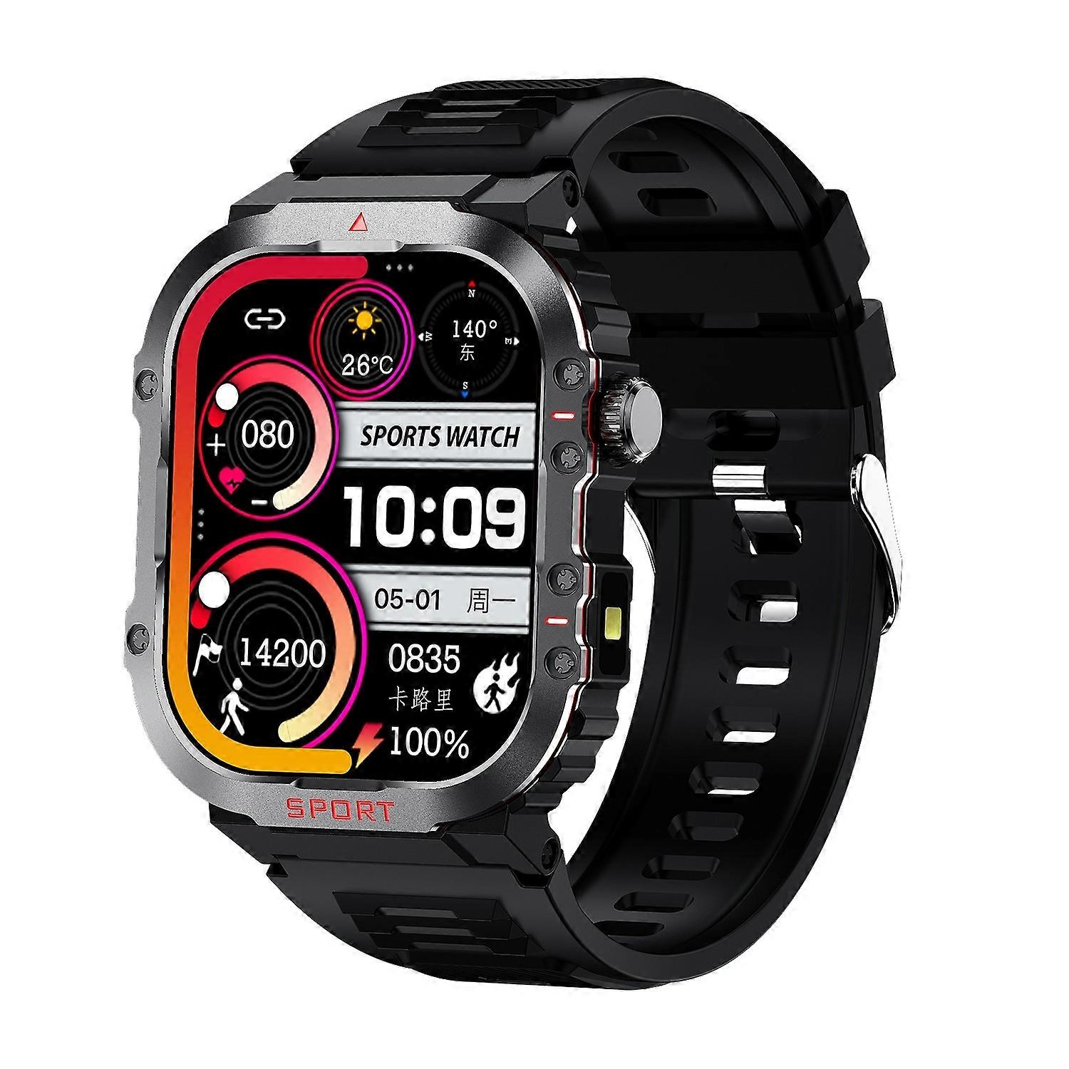 2.01 inch Screen Silicone Strap 10m Waterproof Smart Watch