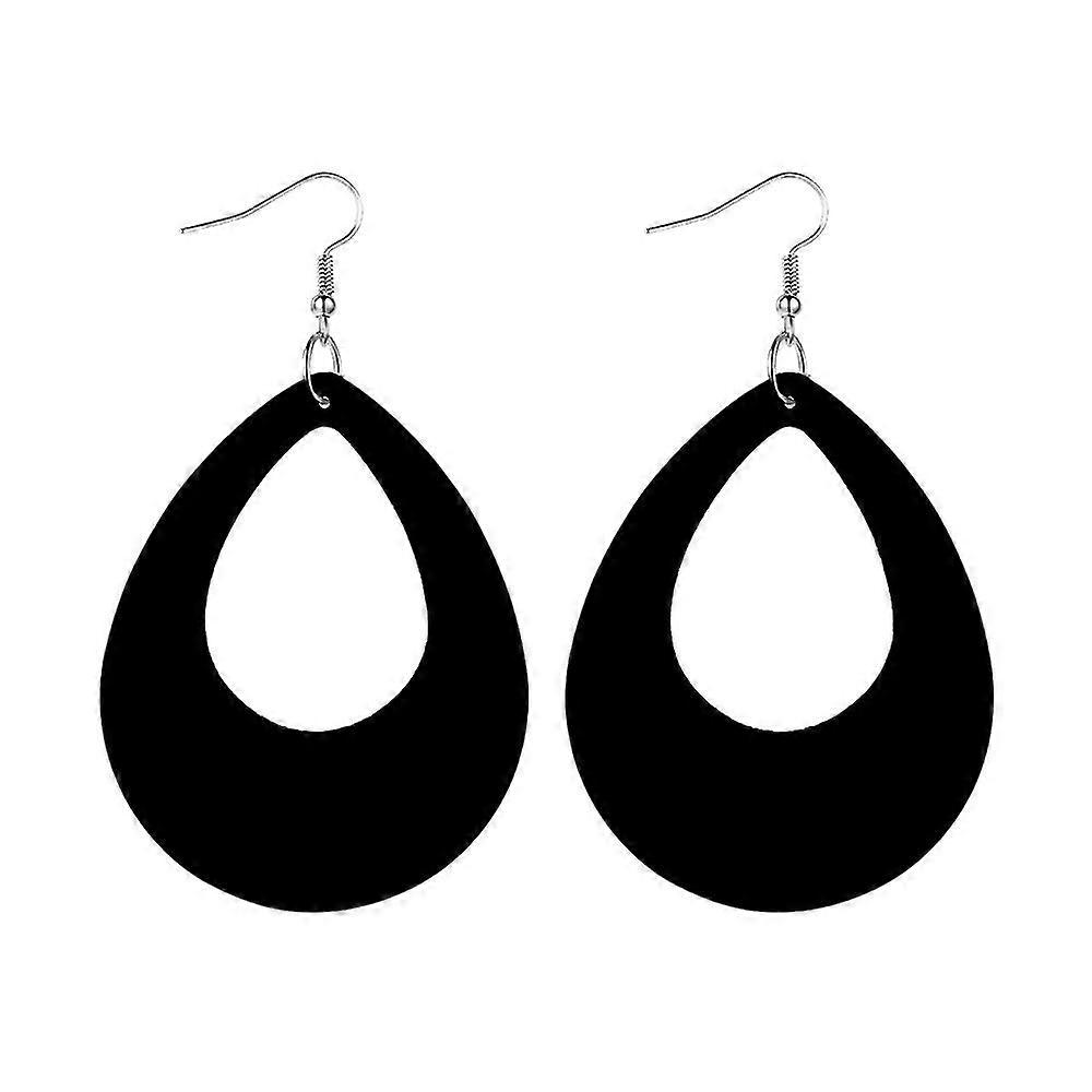 Oval Drop Acrylic Earrings, Vintage Simple Stud Earrings