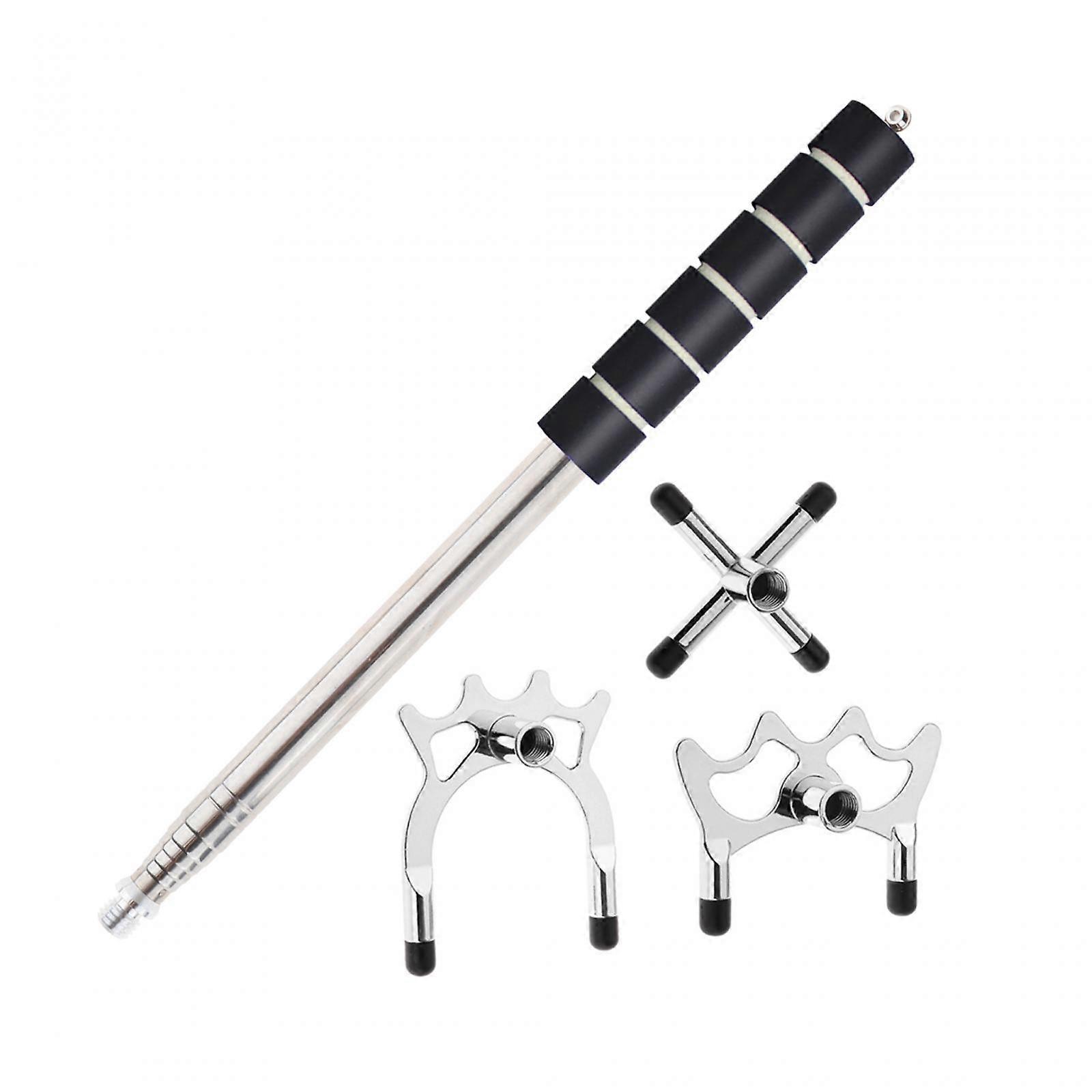 Retractable Pool Bridge Cue Stick Pool Cue Rest for Home Pool Table Training Low High Cross Head
