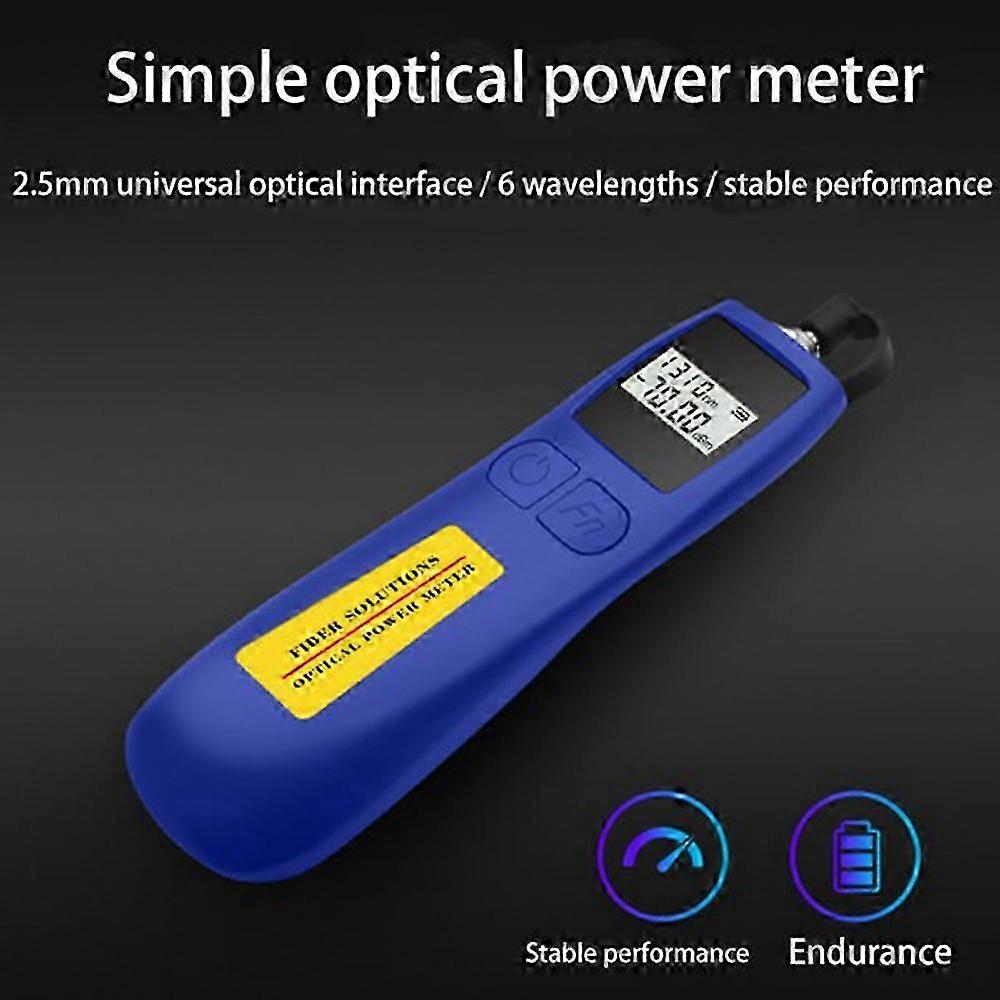 6 Wavelengths Mini Optical Power Meter Tester -50 to 26 Optical Fiber Tester Optical Work Rate Mete