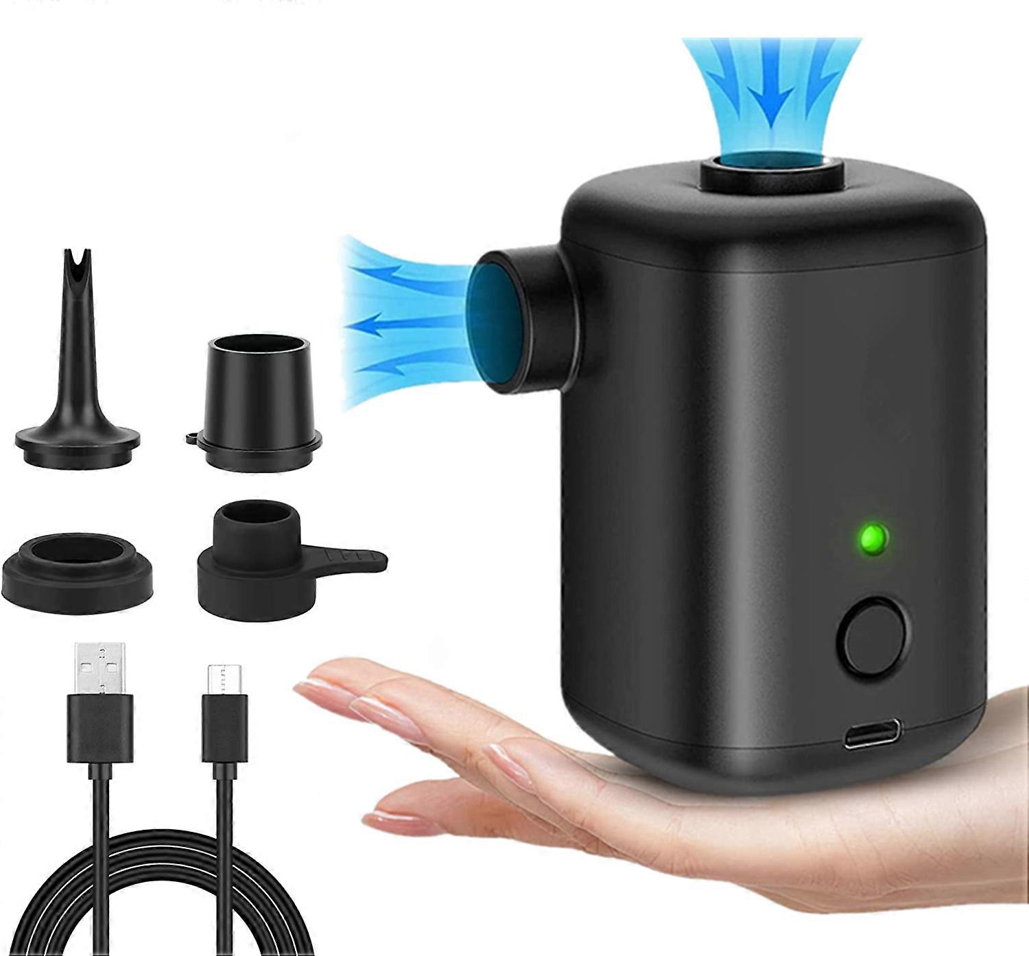 Electric 3000mah,rechargeable Inflatable Air Mattress Pump,portable With 4 Air Jets