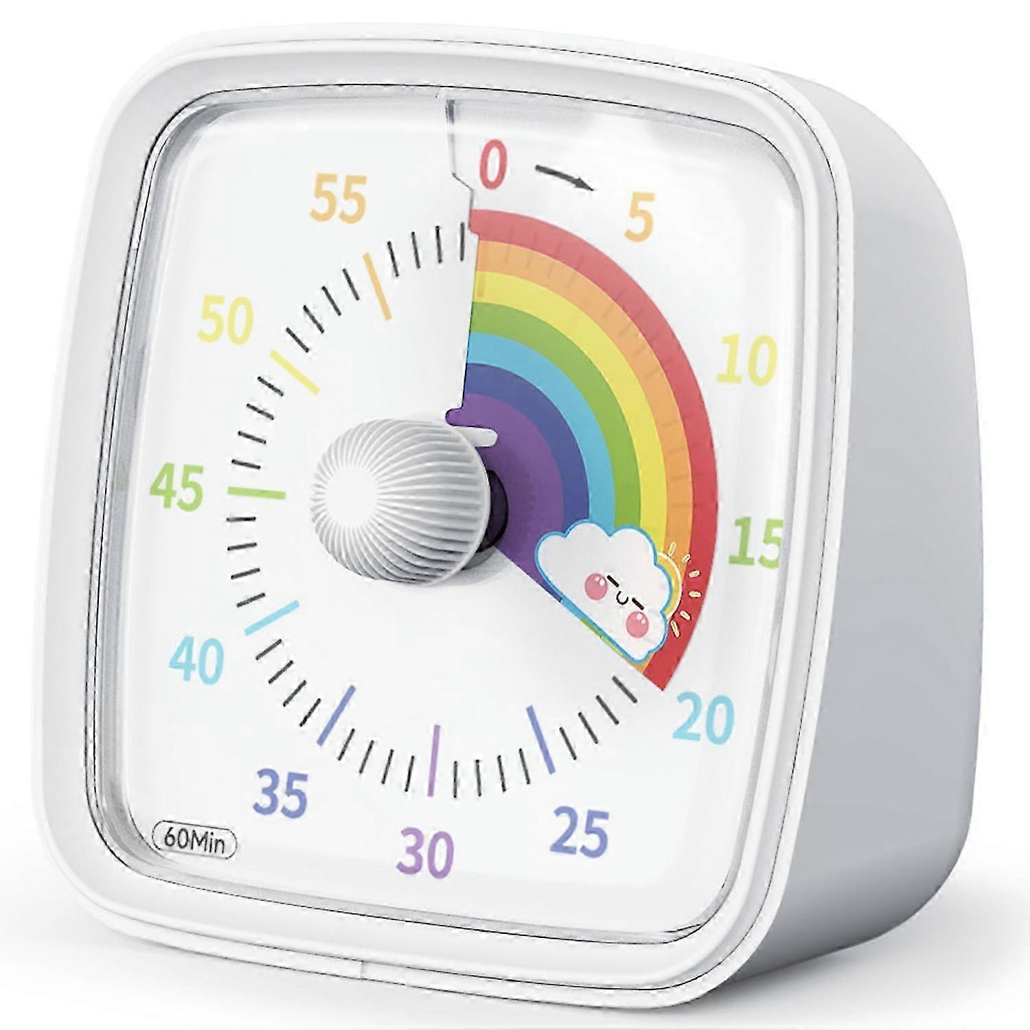 VT03 60-Minute Countdown Timer Visual Timer with Night Light for Kids and Adults - Green