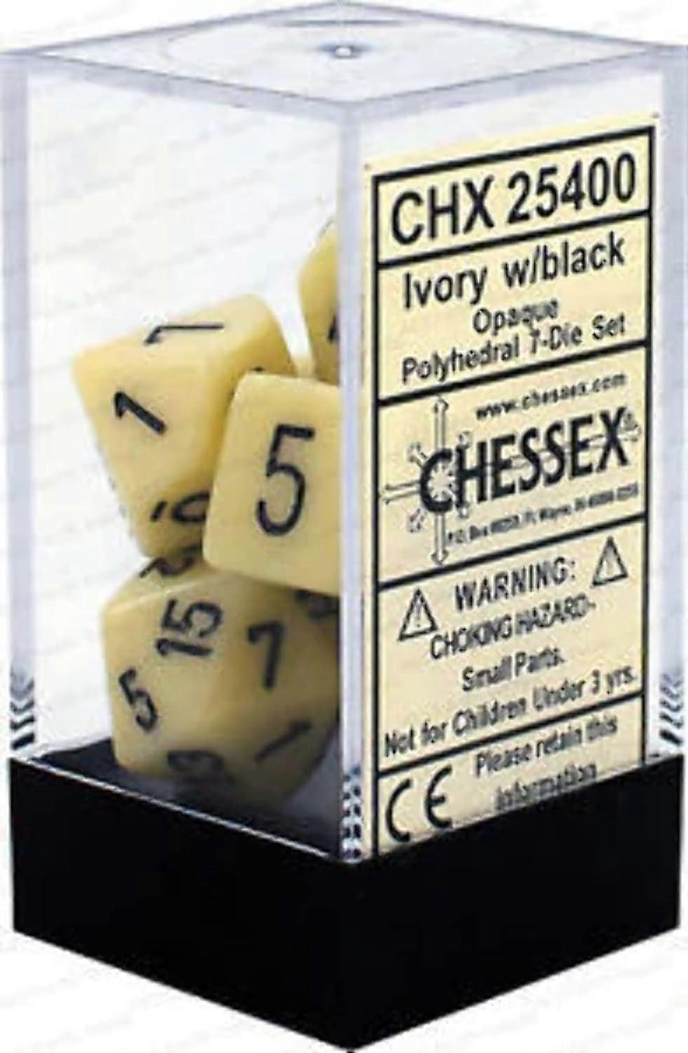 Opaque Poly 7 Set Ivory/Black