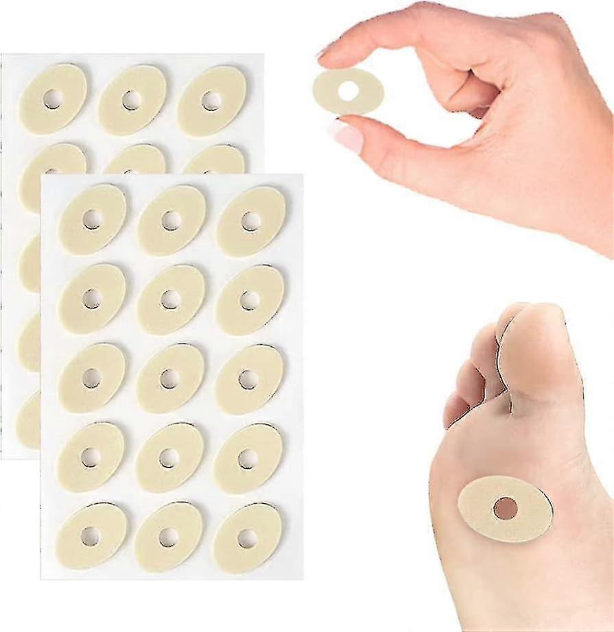 Cuscini Callus in schiuma morbida rotonda - Cuscini in mais Cuscini Autoadesivi Adesivi 75 Count Callus Pads Cuscini che riducono i cuscini di sfregamento per alleviare il dolore Dita dei piedi (b