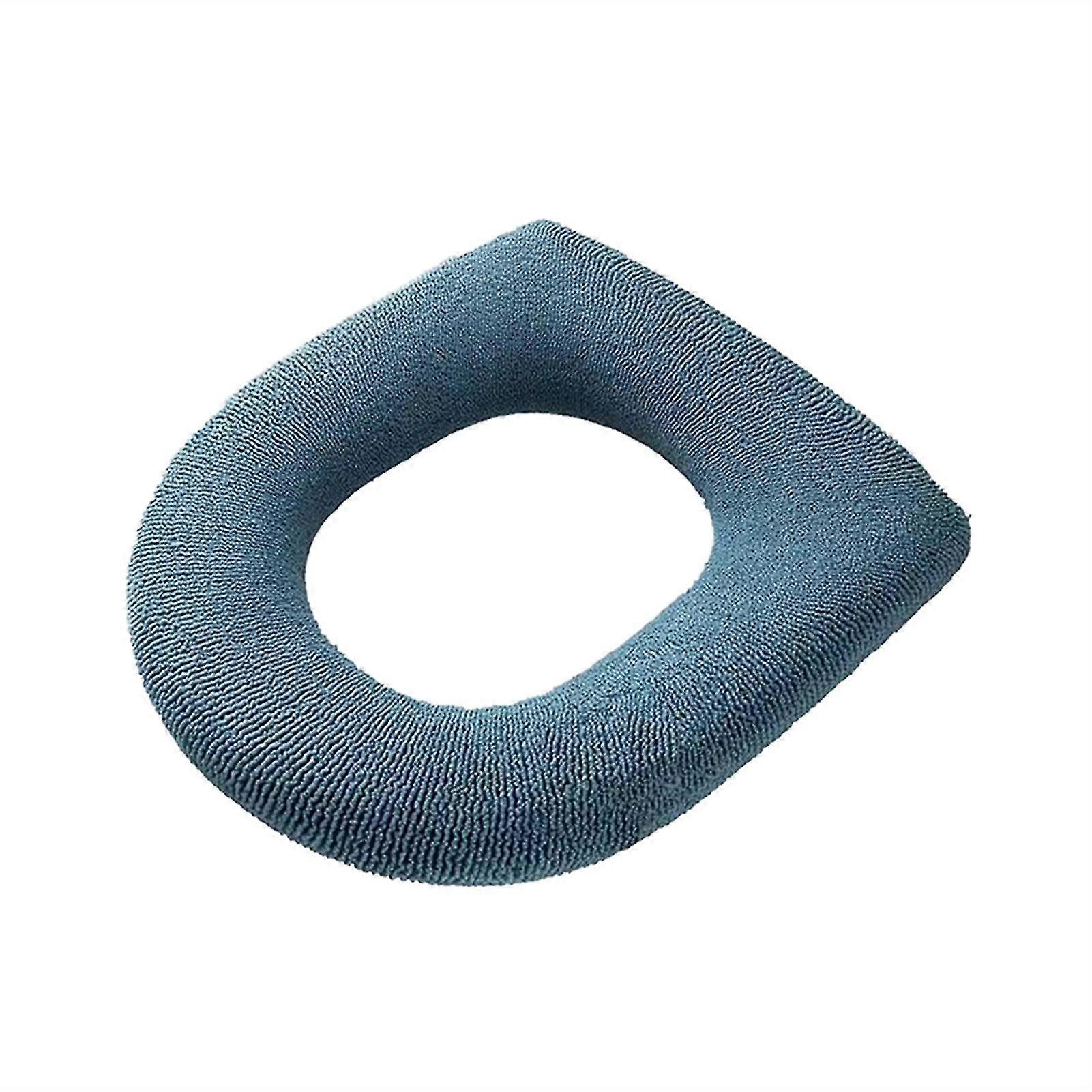 2 stk. toalettsetetrekk husholdning vintertykket fleece pute universell strekkbar vaskbar toalettsetepute