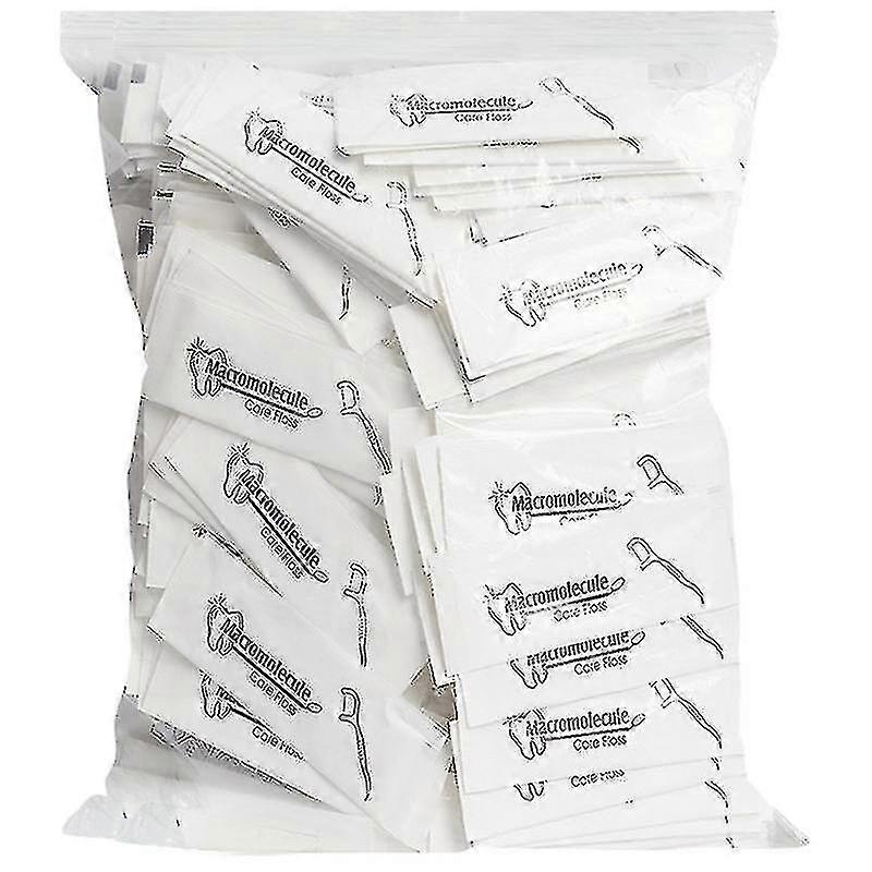 500pcs Dentaire Floss Stick Dentaire Fil dentaire Emballé individuellement jetable Floss Stick Floss Pick