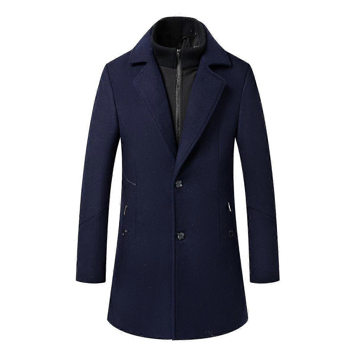 VAWAN Herrkappa Ull Business Lång Vinter Parkas Jacka