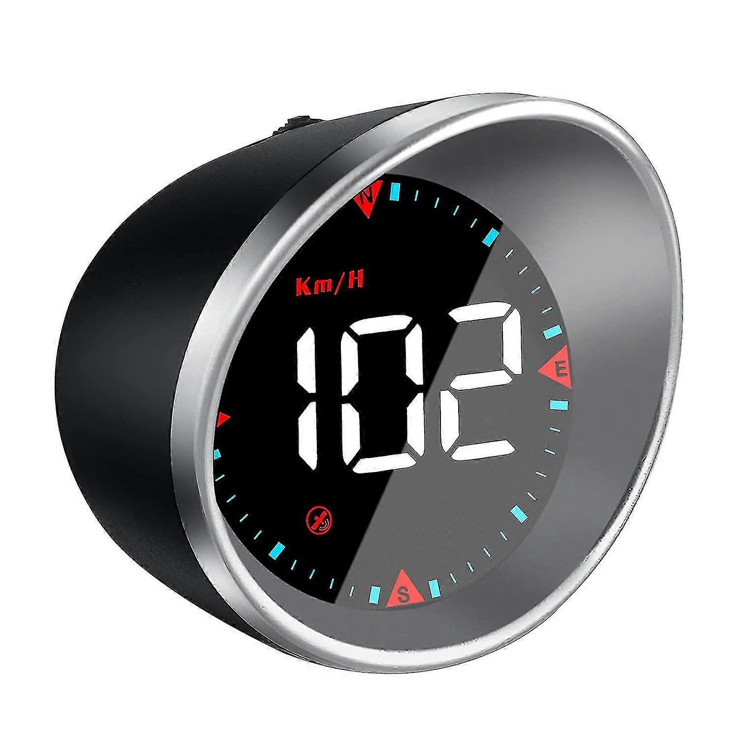 Car Hud Speedometer - Universal Windshield Mph/km Display - Digital Speedometer - Gps Speedometer - Overspeed Alarm, Plug And Play Usb 59.8*64.7*73.8m