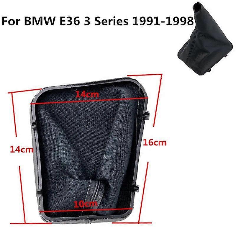Leather Gear Shift Knob Gaiter Boot Cover Frame Lever Shifter Collar For BMW E36 3 Series E30 E34 E39 E81 E82 E87 E88