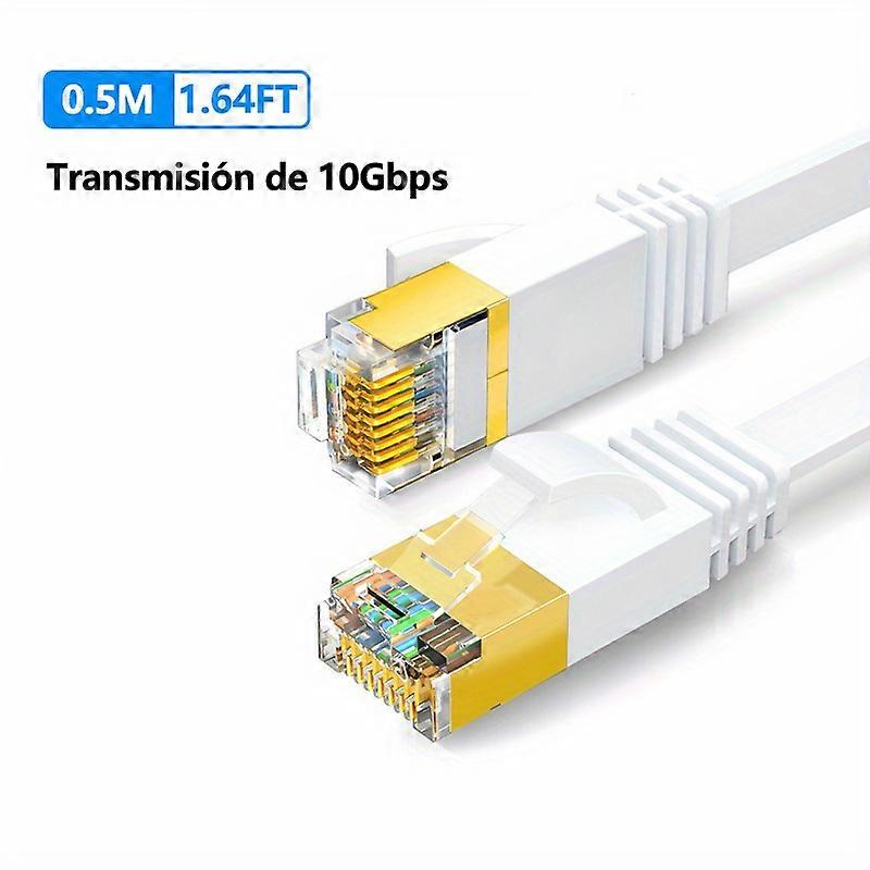 High Speed Cat 7 Ethernet Cable with Shielding and Clips - Faster Internet and Reliable Connection