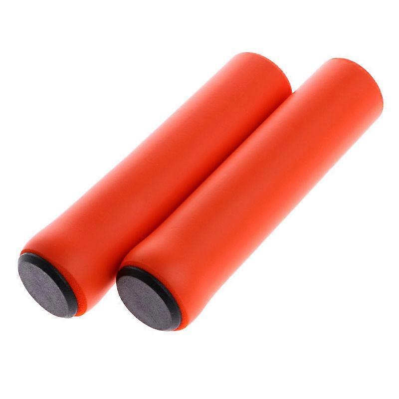 Non-slip Silicone Bicycle Handles orange