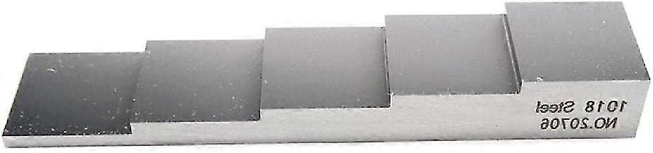 5-trins NDT-testkalibreringsblok til tykkelsesmåler - 0,1'' 0,2'' 0,3'' 0,4'' 0,5'' - kulstofstål - kompakt størrelse - 304 rustfrit stål